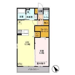 フィーロ203号室 間取