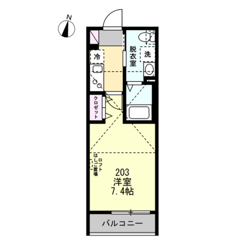 OCEAN‘S14203号室 間取