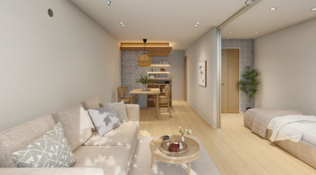 アクア　パーク202号室 リビング