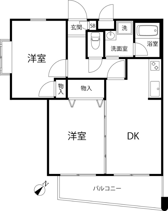 T’s garden MITAKADAI1階 間取