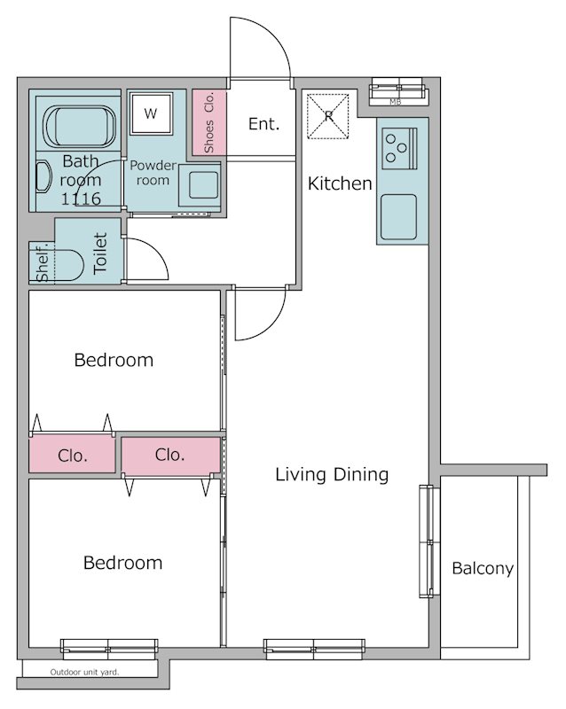 レジディア世田谷若林3階 間取