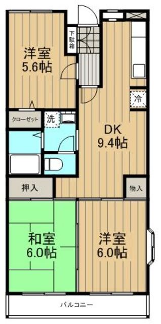 アジュール湘南0209号室 間取