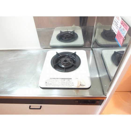 ビューヒル南0202号室 ガスコンロ