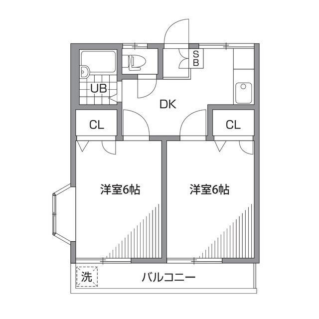 富士見台レジデンスS2階 間取り図