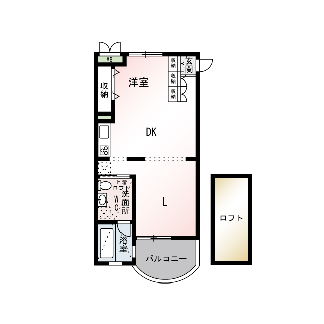 ポム・ドゥ・パン302号室 間取