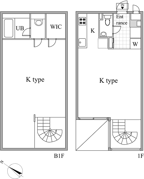 レジディア目黒Ⅱ1階 間取り