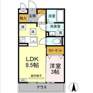 グランドゥール　Ⅱ102号室 間取