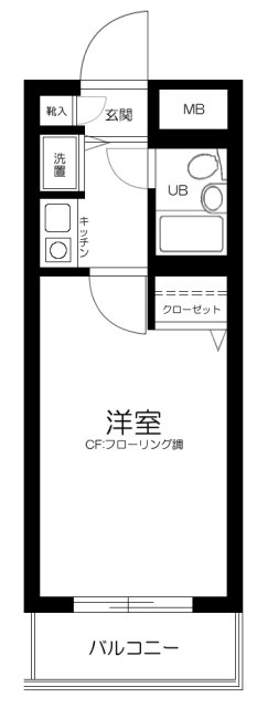 クレッセント中野富士見町2階 間取