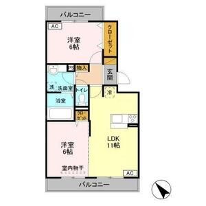 AlbaGrande(アルバグランデ)305号室 間取