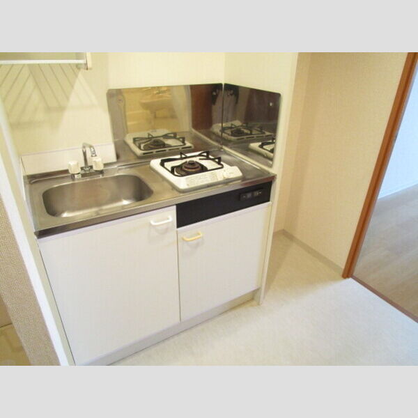 フォアグランデ503号室 1口ガス付きシステムキッチン
