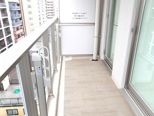 プレセダン板橋本町8階 バルコニー　※2025.11新築未入居時撮影