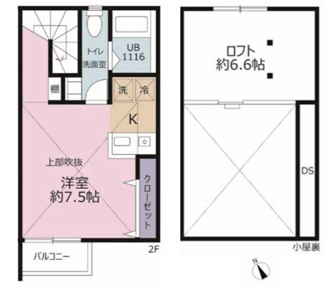 ミリアビタFK2階 間取