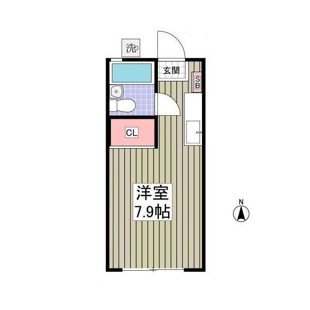 ボートハウス206号室 間取