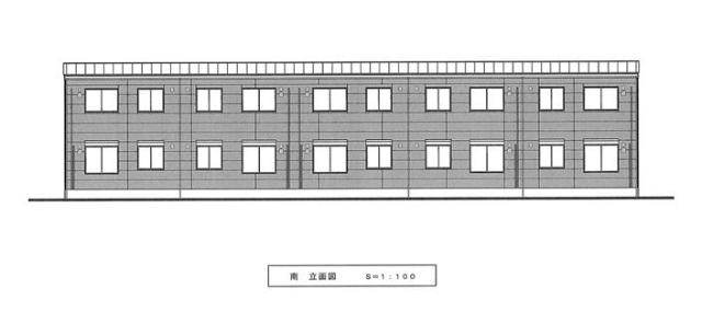 越谷市千間台西５丁目アパート新築工事 完成予想図