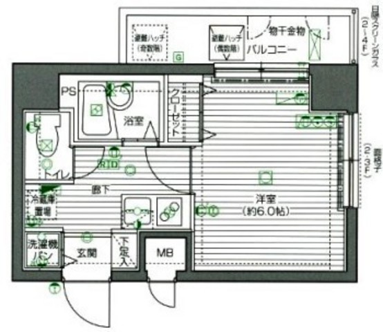 グランド・ガーラ渋谷9階 ◆間取り図◆