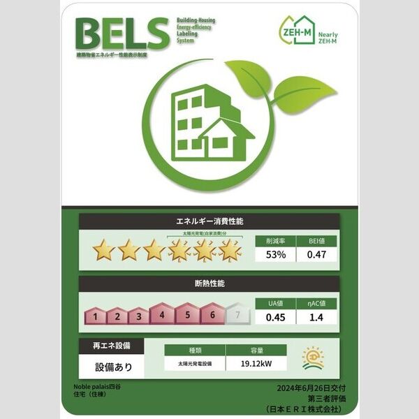 ノーブルパレス四谷305号室 BELSマーク(住棟)