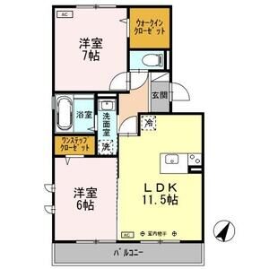 グランドュール302号室 間取