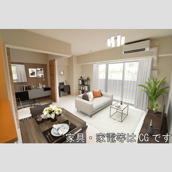 GRAND SOLEIL102号室 LDKイメージ