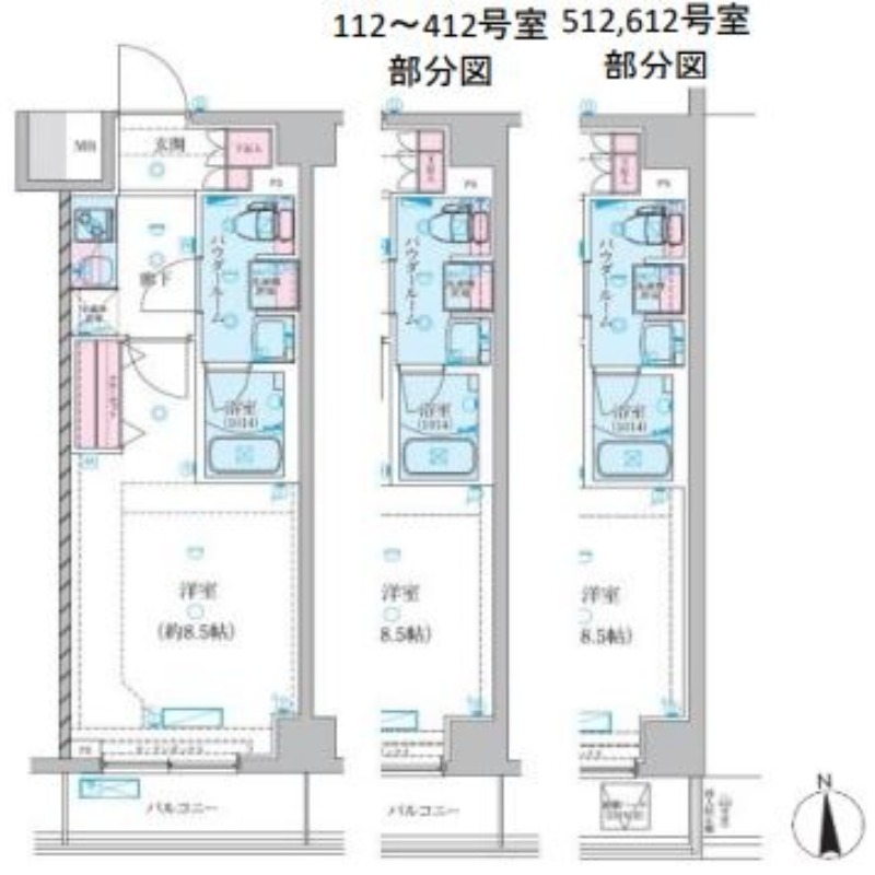 GENOVIA川崎鈴木町skygarden2階 間取