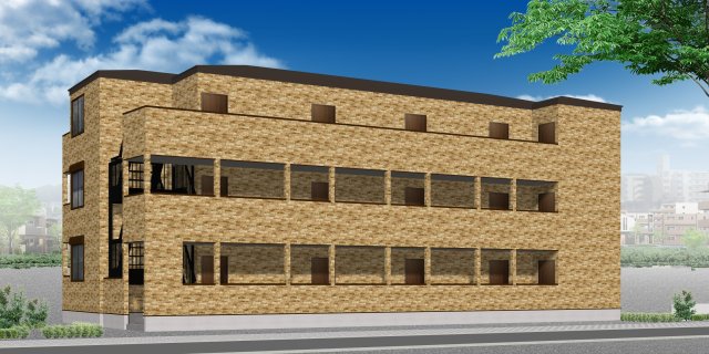 ベイルームヒルズ三ツ境201号室 ※外観パースです