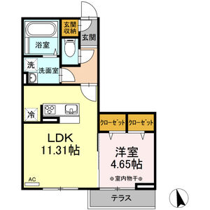 LUCIA(ルチア)202号室 間取