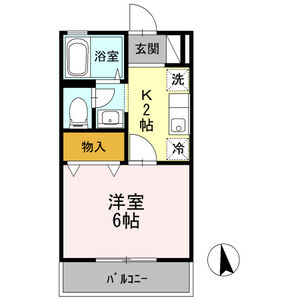 レーベンハイム105号室 間取