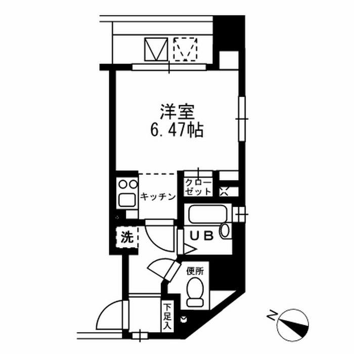レジディア三越前4階 間取り