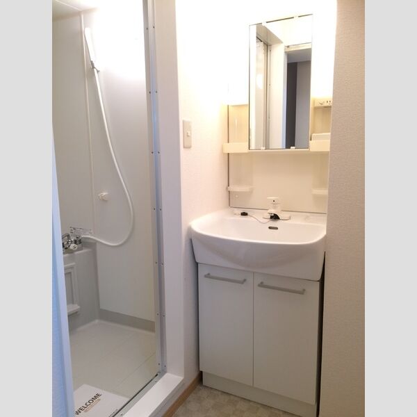 ソレーユ・トレビナ201号室 201号室　洗面台・浴室