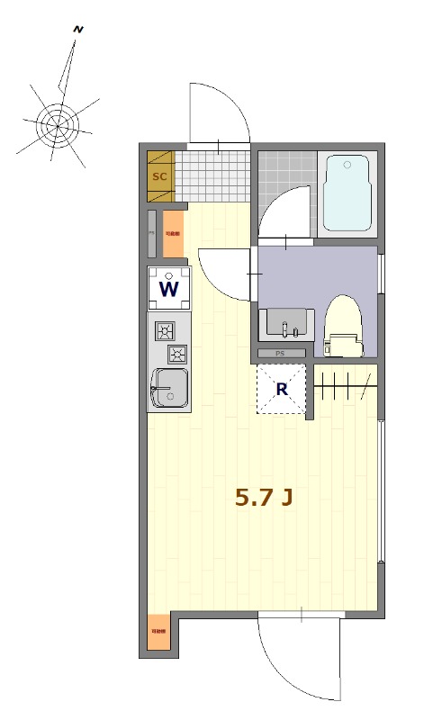ＭＤＭ西巣鴨2階 間取