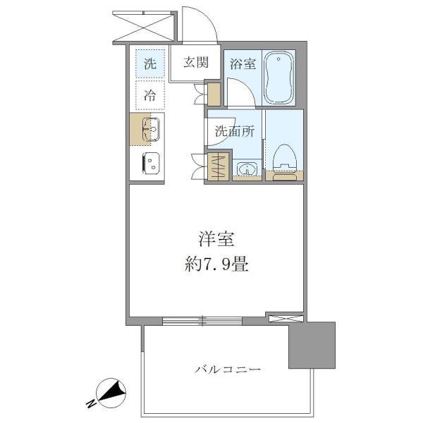 Ｂｒｉｌｌｉａ　Ｔｏｗｅｒ　浜離宮6階 間取