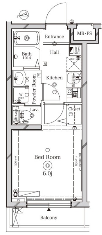 ラフィスタ宮崎台1階 間取