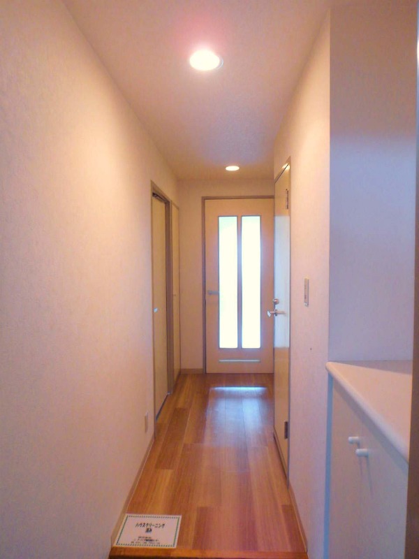 ドミシル池袋1階 嬉しいミラー付きの玄関