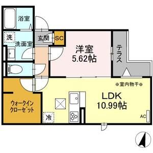 ルリアン綾瀬Ⅱ103号室 間取