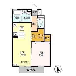 グリーンパレス103号室 間取