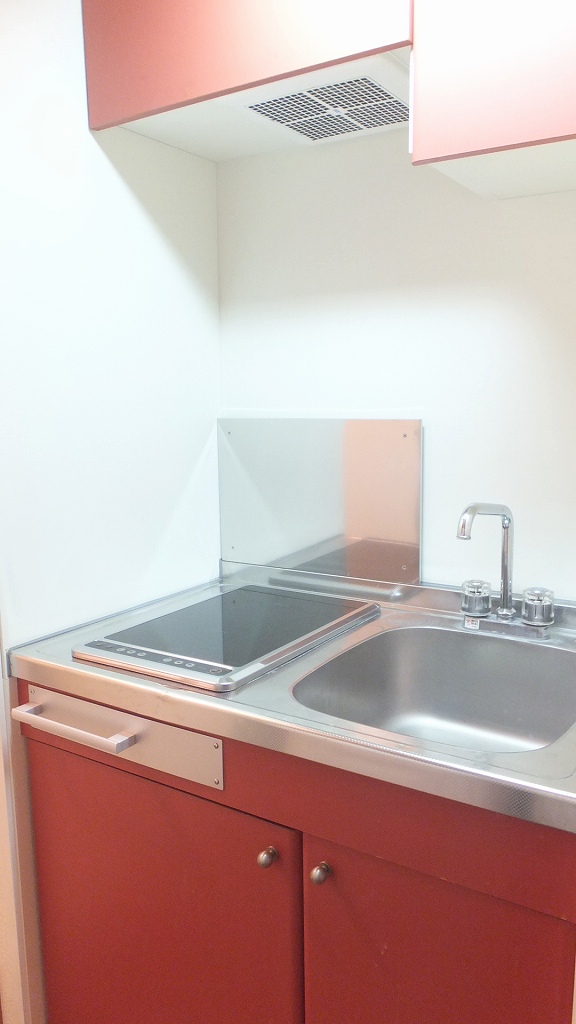 レオパレスＪＩＮＢＡ204号室 2口の電気コンロ付き