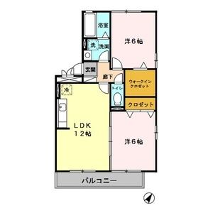 ハーヴェストヒルズ　C301号室 間取