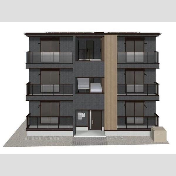 ブリューエン河原口303号室 ※完成予想図につき、実物とは多少異なる場合があります。