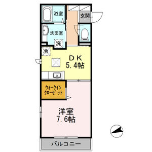 ディアコート103号室 間取