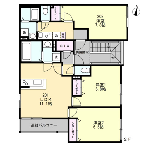 コスモリーヴ茅ヶ崎201号室 部屋その他