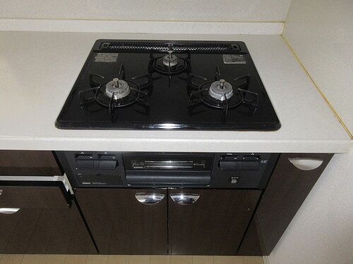 メルローズスクエア武蔵小金井3階 ３口ガスコンロ　※内装後2026年3月撮影の写真