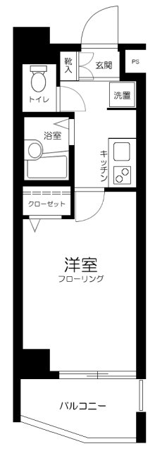 スカイコート芦花公園5階 間取