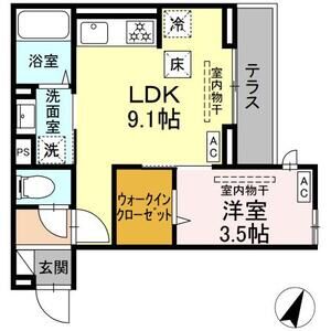 フラクタス相南1丁目103号室 間取