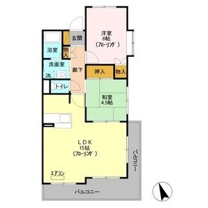 リヴィエール　Ⅰ501号室 間取