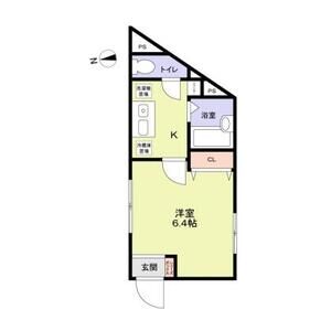 イニッツィオ永田南402号室 間取