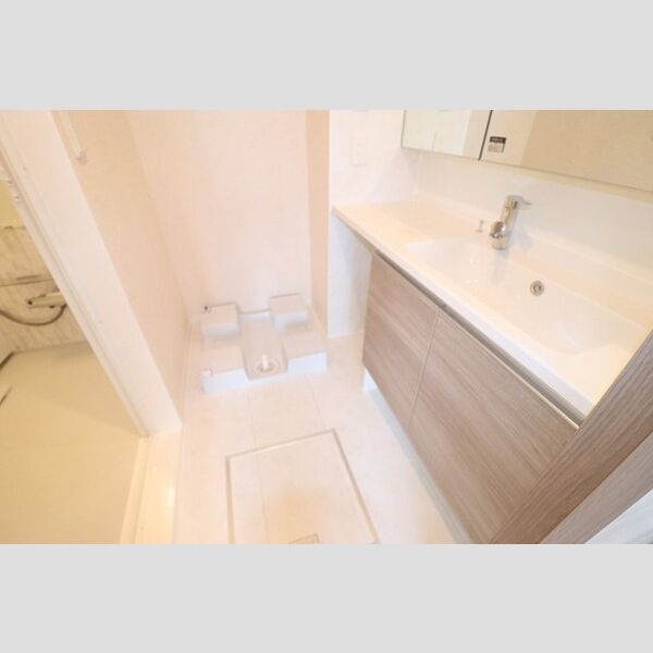 K・th201号室 洗面所　洗髪洗面化粧台あり