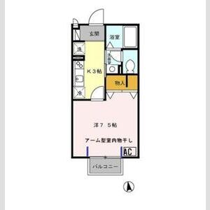 カーサリヴェールⅡ201号室 間取