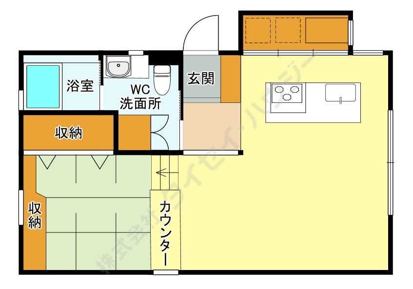 Ｙｕｉ　ｈｏｕｓｅ　Ａ棟A1号室 間取