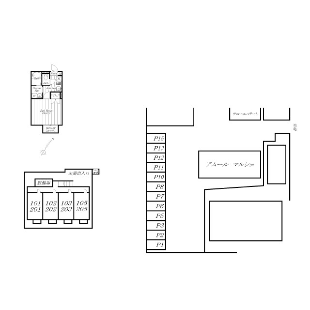 アムール マルシェ 外観