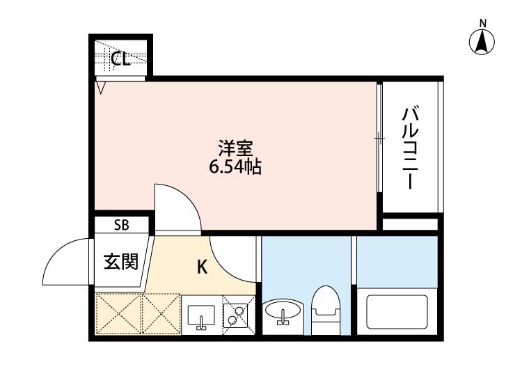Ｌａ　Ｆｉｏｒｅ　Ｍａｒｕ3階 間取