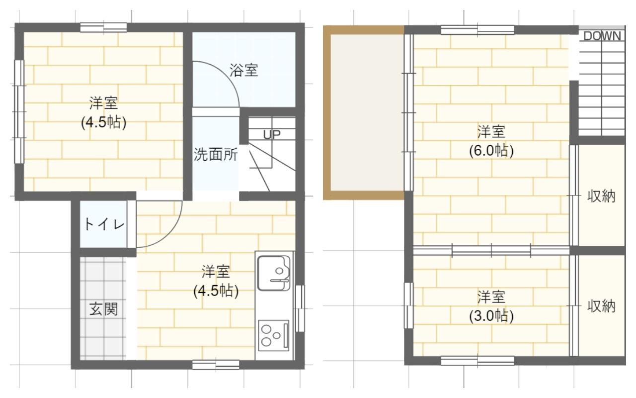 川越戸建て物件 間取